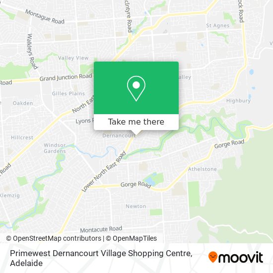 Mapa Primewest Dernancourt Village Shopping Centre