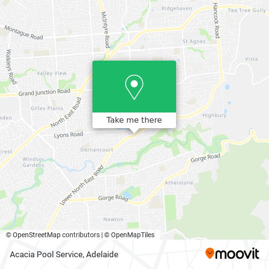 Acacia Pool Service map