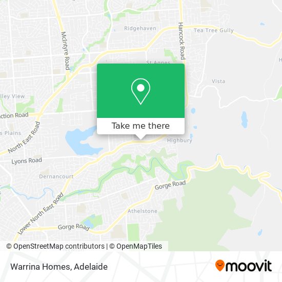 Mapa Warrina Homes