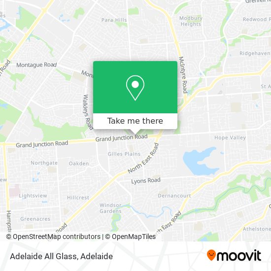 Adelaide All Glass map