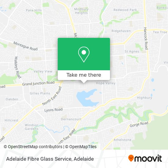 Adelaide Fibre Glass Service map