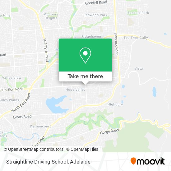 Straightline Driving School map