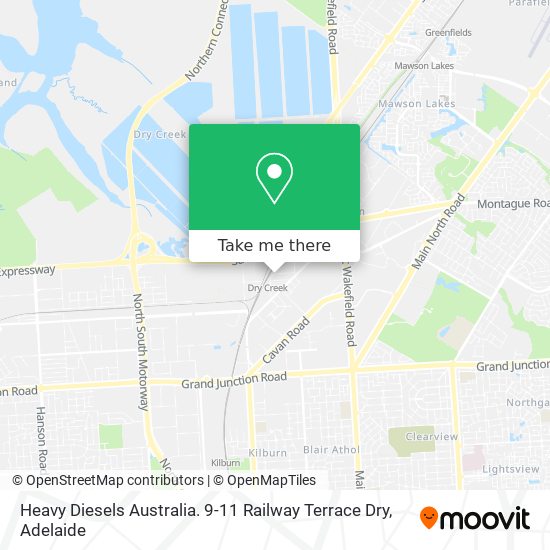 Heavy Diesels Australia. 9-11 Railway Terrace Dry map