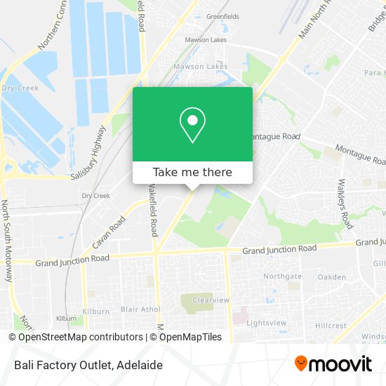 Bali Factory Outlet map