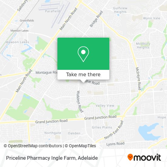 Mapa Priceline Pharmacy Ingle Farm