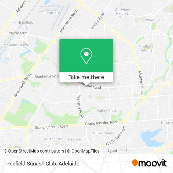 Penfield Squash Club map