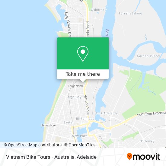 Vietnam Bike Tours - Australia map