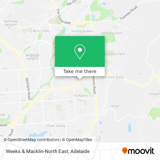 Mapa Weeks & Macklin-North East