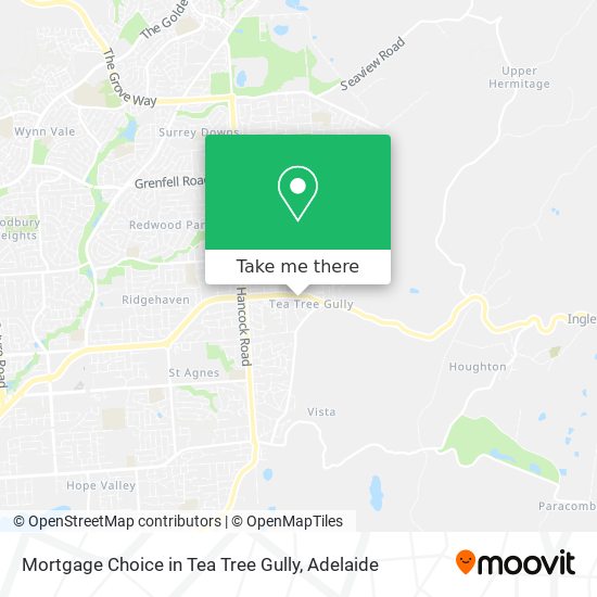 Mapa Mortgage Choice in Tea Tree Gully