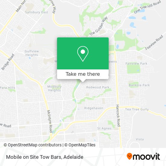 Mobile on Site Tow Bars map