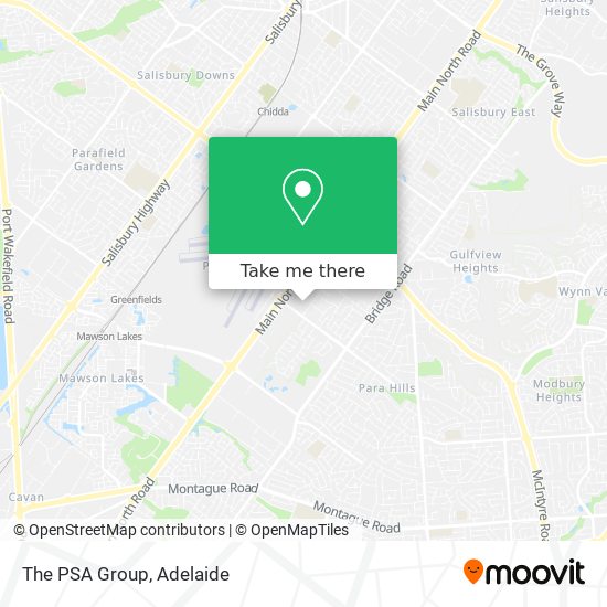 The PSA Group map