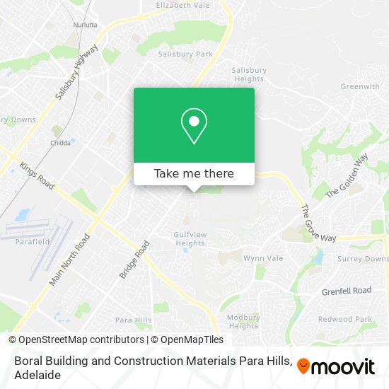 Boral Building and Construction Materials Para Hills map