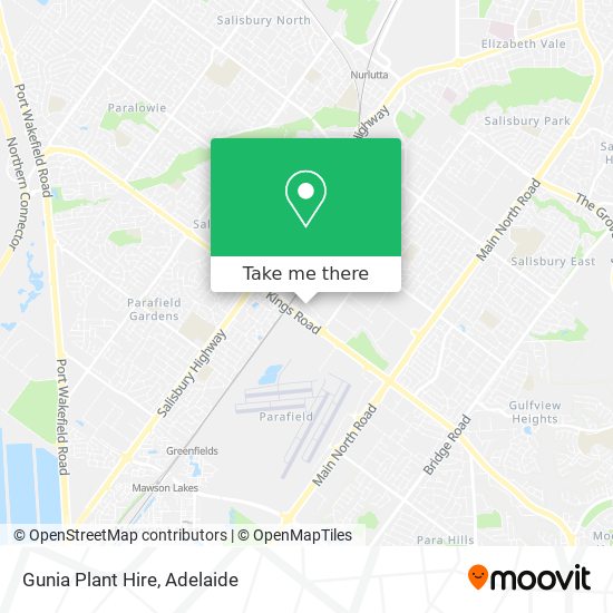 Gunia Plant Hire map