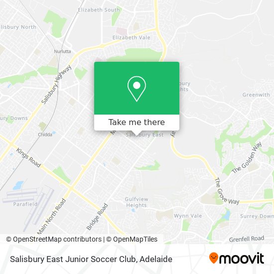 Salisbury East Junior Soccer Club map