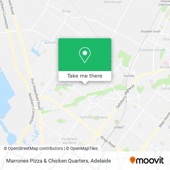 Marrones Pizza & Chicken Quarters map