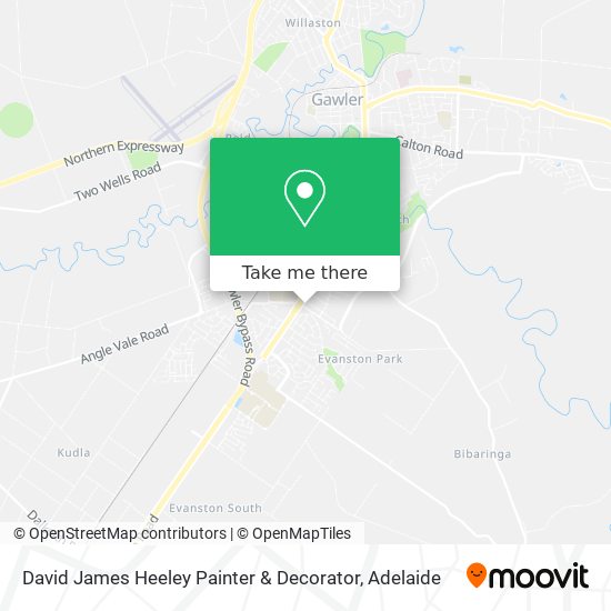 Mapa David James Heeley Painter & Decorator