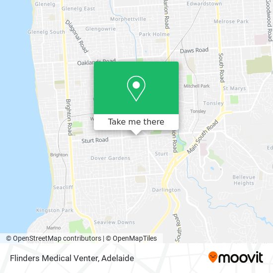 Flinders Medical Venter map