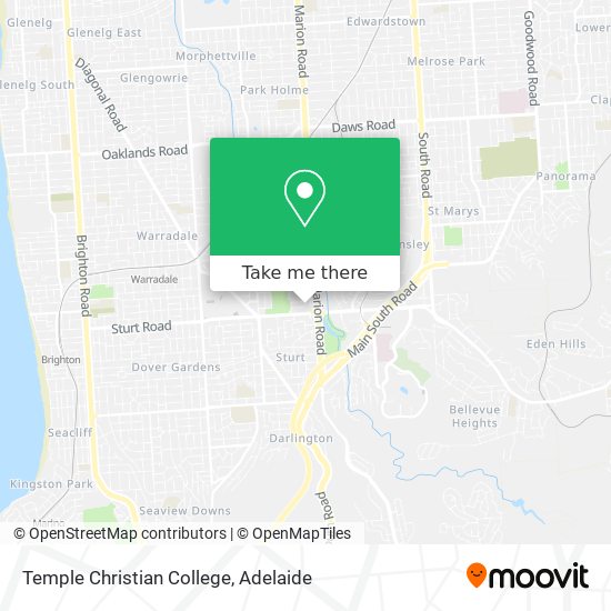 Mapa Temple Christian College