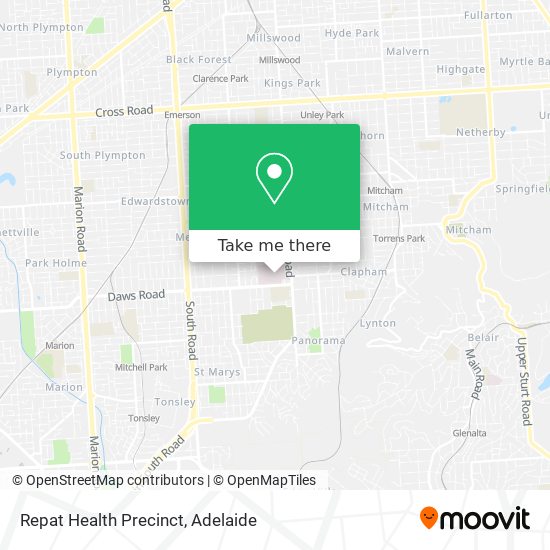 Repat Health Precinct map