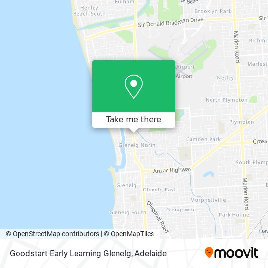 Mapa Goodstart Early Learning Glenelg