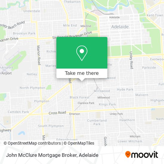 John McClure Mortgage Broker map