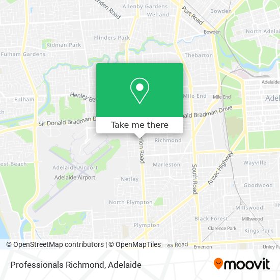 Professionals Richmond map