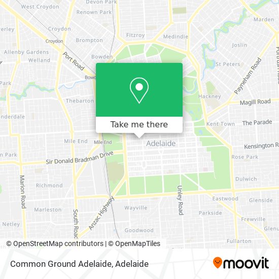 Common Ground Adelaide map