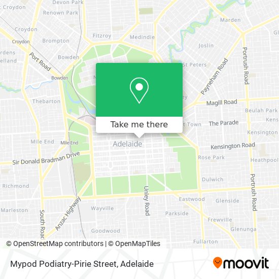 Mypod Podiatry-Pirie Street map