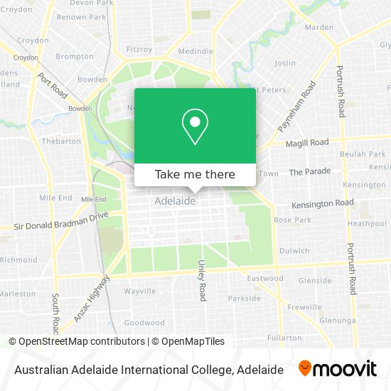 Australian Adelaide International College map