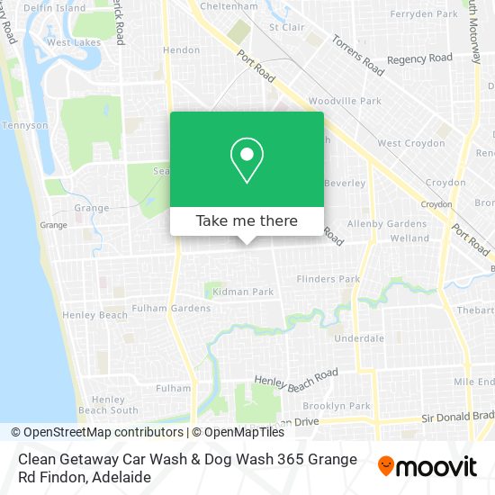 Clean Getaway Car Wash & Dog Wash 365 Grange Rd Findon map