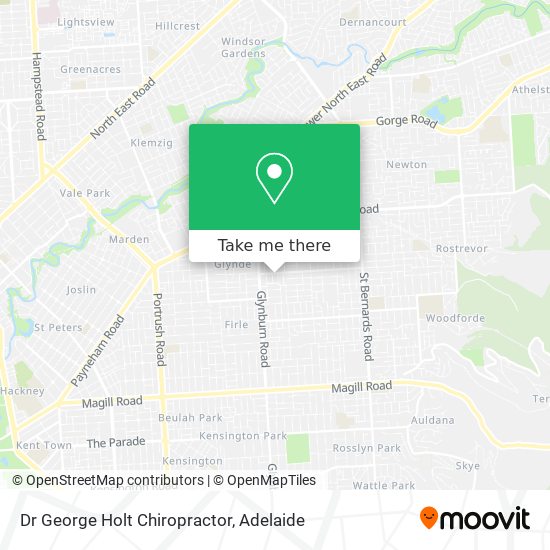 Dr George Holt Chiropractor map