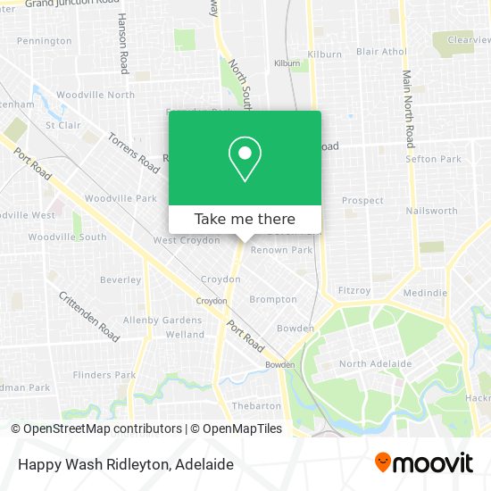 Happy Wash Ridleyton map