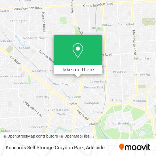 Kennards Self Storage Croydon Park map