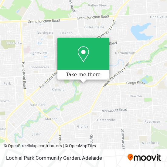 Lochiel Park Community Garden map