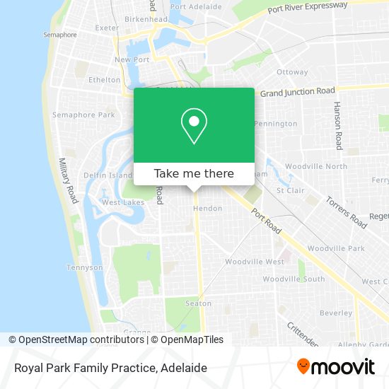 Royal Park Family Practice map