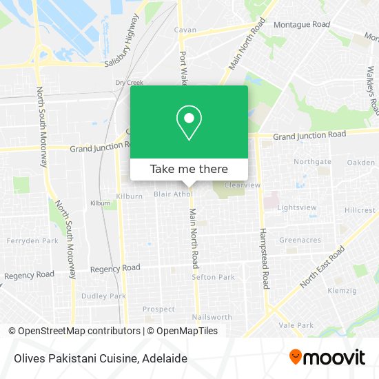 Olives Pakistani Cuisine map