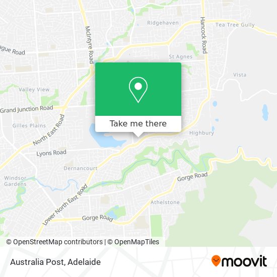 Australia Post map