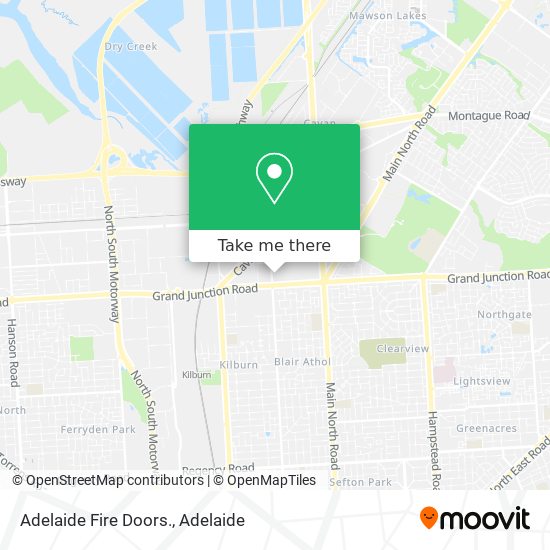 Adelaide Fire Doors. map