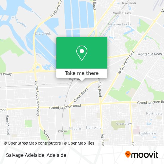 Mapa Salvage Adelaide