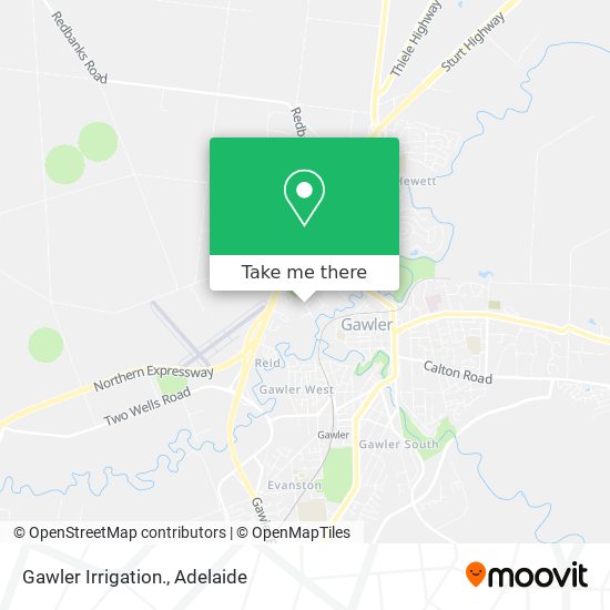 Mapa Gawler Irrigation.