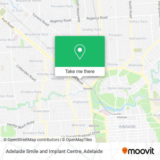 Mapa Adelaide Smile and Implant Centre