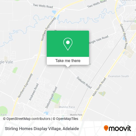 Mapa Stirling Homes Display Village