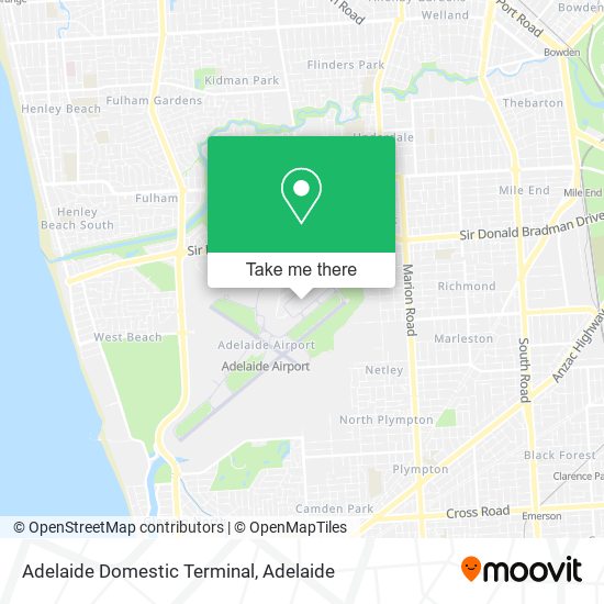 Adelaide Domestic Terminal map