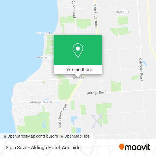 Sip'n Save - Aldinga Hotel map