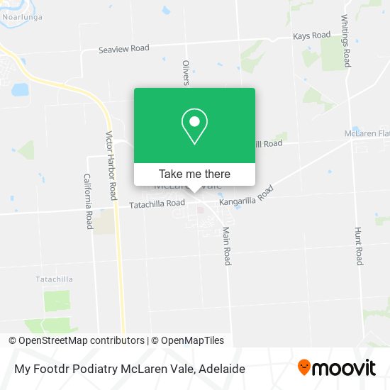 My Footdr Podiatry McLaren Vale map