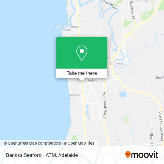 Mapa Banksa Seaford - ATM