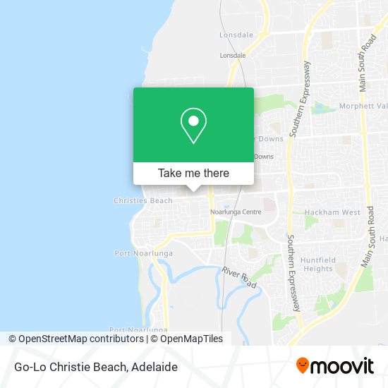 Mapa Go-Lo Christie Beach
