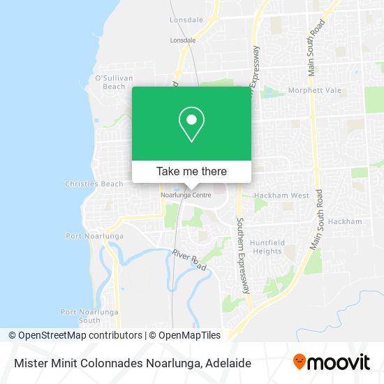 Mapa Mister Minit Colonnades Noarlunga