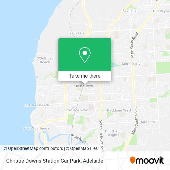 Mapa Christie Downs Station Car Park