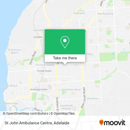 St John Ambulance Centre map